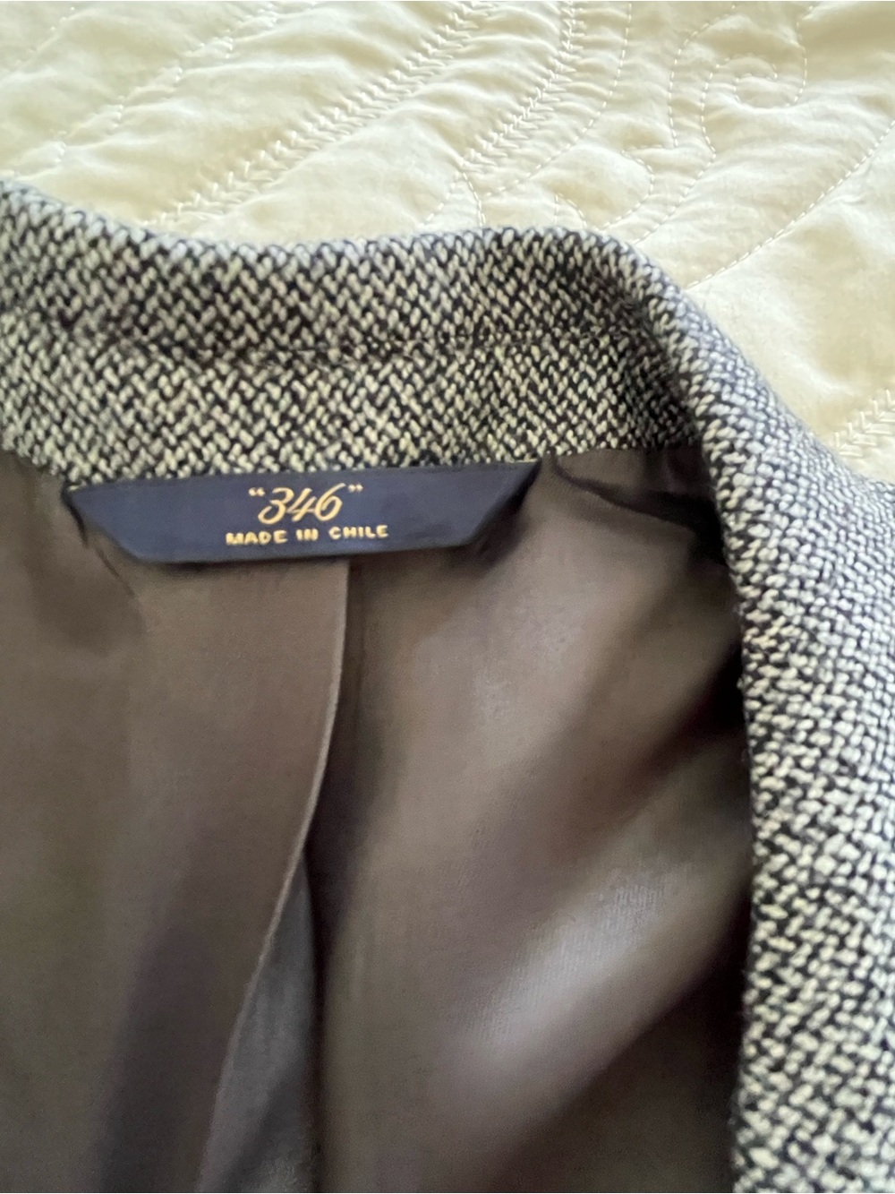 Brooks Brothers Men's Gray Herringbone Wool Blazer 44S - Picture 5 of 12